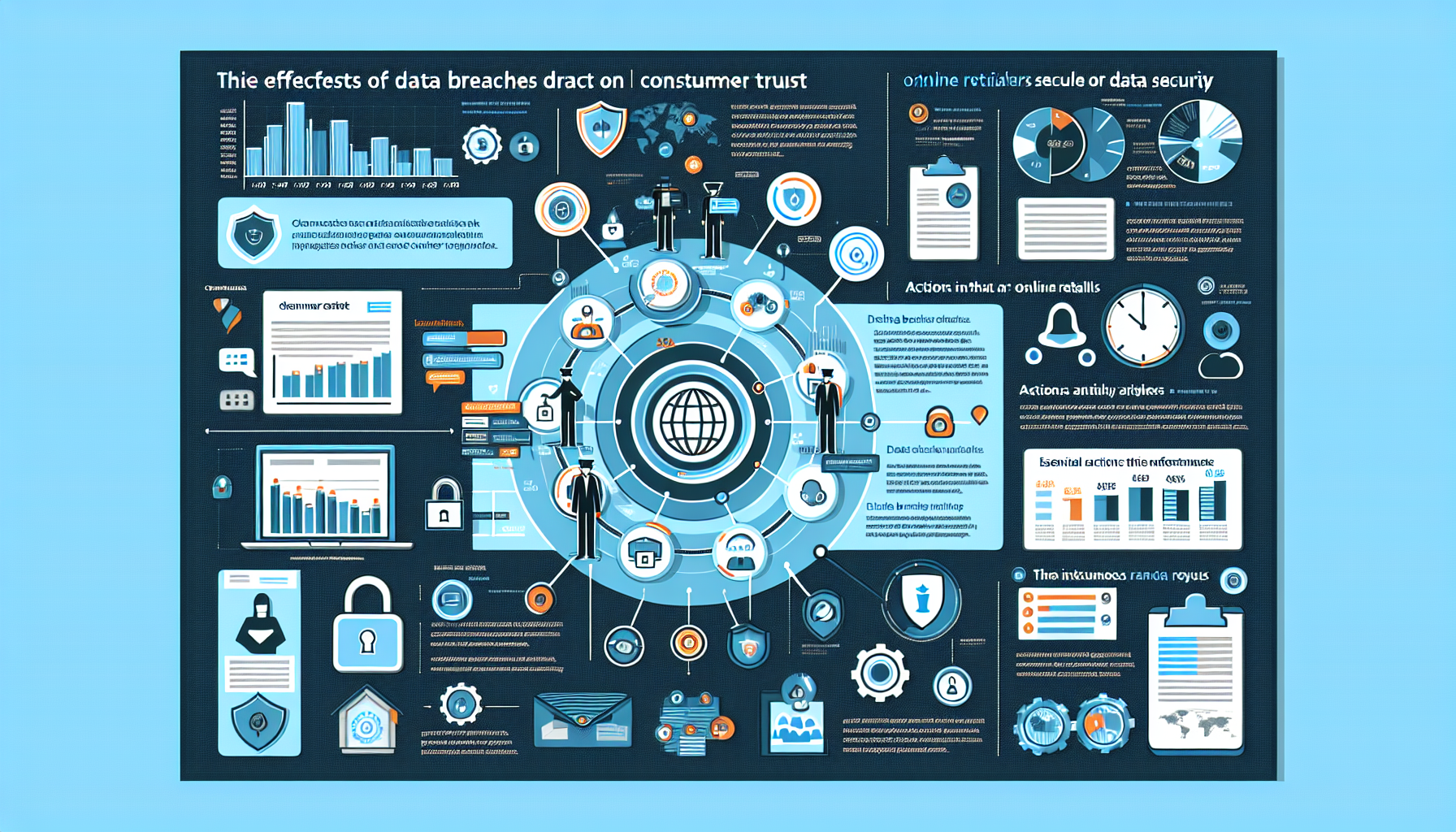 Infografikk som oppsummerer effekter av datalekkasjer på forbrukertillit.